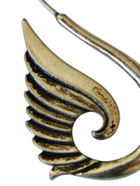 Load image into Gallery viewer, Piercing White Brass Hook Ohrhänger 1.4mm Schwan silber
