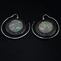 Load image into Gallery viewer, Piercing Ohrgewicht Edelstahl Stern Stein 3mm Spirale
