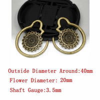 Load image into Gallery viewer, Piercing 9g Ohrgewicht Messing Spirale 3.5mm Blume
