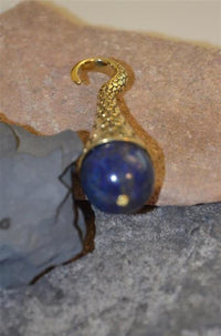 Load image into Gallery viewer, Piercing 23g Ohrgewicht Brass Expander Lapis Kreise 4mm
