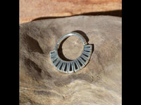 Cargar imagen en el visor de la galería, Piercing Ring 925 Silber Labret Tragus Septum Segmente
