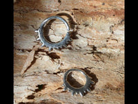 Cargar imagen en el visor de la galería, Piercing Ring 925 Silber Labret Tragus Septum Stacheln

