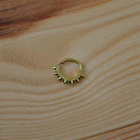 Cargar imagen en el visor de la galería, Piercing Ring Messing Labret Tragus Septum Stacheln
