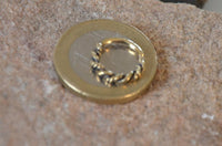 Load image into Gallery viewer, Septum Nasen Piercing Messing 1mm Seil Kordel gold
