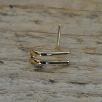 Cargar imagen en el visor de la galería, Pin Stecker 0,8 mm Nostril Ohr Edelstahl L-Form Klammer
