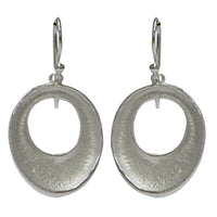 Load image into Gallery viewer, Silberohrringe 925er Silber Ohrringe Creolen Damen Schmuck hell oxidiert glänzend
