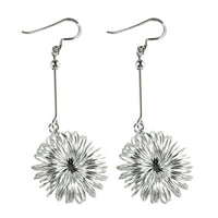 Load image into Gallery viewer, Silberohrringe 925er Silber Ohrringe Ohrhänger Schmuck Blumen Filigran an Stab Damen
