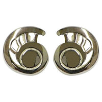 Load image into Gallery viewer, Silberohrstecker 925er Sterling Silber Ohrstecker Damen Schmuck Ohrringe Schnecke Lochmuster
