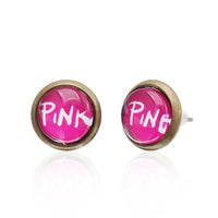 Load image into Gallery viewer, Brass Ohrstecker Stern Sterne bunt Unisex Ohrringe Edelstahl nickelfrei Kommunismus 12 mm
