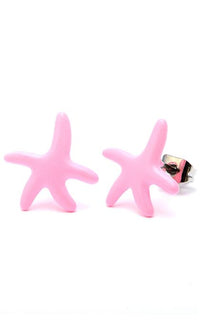 Cargar imagen en el visor de la galería, A pair of 12 mm unisex brass Ohrstecker earrings with a colorful star design, Edelstahl and nickelfrei, shown against a white background.
