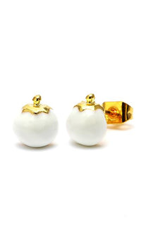 Load image into Gallery viewer, A pair of Brass Ohrstecker Stern Sterne bunt Unisex Ohrringe, made of stainless steel, nickelfrei, 12 mm, shown on a white background.
