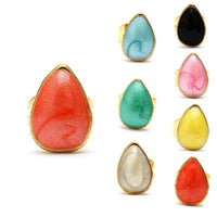 Load image into Gallery viewer, Eight colorful Brass Ohrstecker Stern earrings in coral, blue, black, pink, green, yellow, white, and light yellow are displayed in a grid, with the coral earring shown larger. These 12 mm Edelstahl earrings are unisex and nickelfrei for sensitive skin.

