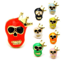 Load image into Gallery viewer, Colorful 12mm unisex Brass Ohrstecker earrings made from nickelfrei Edelstahl, featuring vibrant Sterne motifs. These bunt pins offer a unique twist on classic star designs, perfect for adding flair to any outfit.
