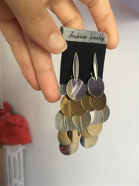 Load image into Gallery viewer, Brass Ohrstecker silberfarben und golden rund glänzend
