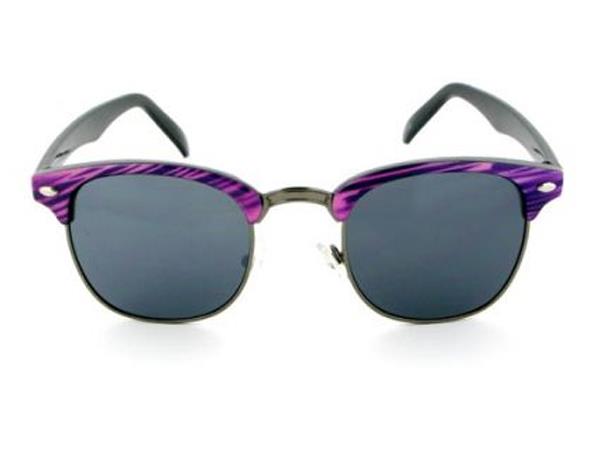 Unisex Viper Nerd Sonnenbrille getönt in pink Zebra Muster Sonnenbrillen