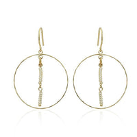 Load image into Gallery viewer, Ohrringe 18 karat vergoldet Ringe Perlen Stäbchen nickelfrei blau rot grün gold
