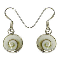 Load image into Gallery viewer, Shivaauge Silberohrringe rund 8 mm Ohrringe 925er Sterling Silber Shiva Auge Eye Damen Schmuck
