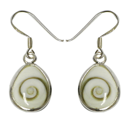 Shivaauge Silberohrringe Tropfen 15 mm breit Ohrringe 925er Silber Shiva Auge Eye Damen Schmuck