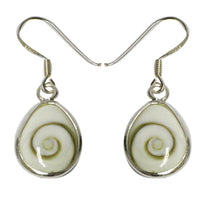 Load image into Gallery viewer, Shivaauge Silberohrringe Tropfen 15 mm breit Ohrringe 925er Silber Shiva Auge Eye Damen Schmuck
