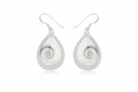 Load image into Gallery viewer, Shivaauge Träne Rand Ohrringe Ohrhänger 925er Sterling Silber Shiva Auge Shivaeye
