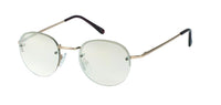 Load image into Gallery viewer, Sonnenbrille rund 400UV John Lennon Style randlos Metall dünn Steg Knick
