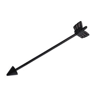 Cargar imagen en el visor de la galería, Industrial Barbell Piercing schwarz Pfeil Edelstahl 45 mm lang
