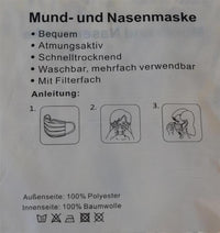 Cargar imagen en el visor de la galería, Mund Nasen Schutz Bedeckung Glitzer Maske waschbar
