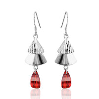 Cargar imagen en el visor de la galería, Ohrhänger Ohrringe 925er Sterling Silber nickelfrei Damen Zirkonia Baum Stein
