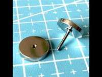 Load image into Gallery viewer, Fake Plug Piercing Edelstahl 10mm Blume des Lebens Viking
