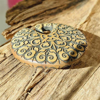 Load image into Gallery viewer, Marokkanisch inspiriertes Holz-Ohr-Gewicht Piercing 8mm
