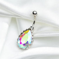 Cargar imagen en el visor de la galería, Bauchnabel Piercing Edelstahl Glitzer Zirkonia Emaille
