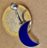 Cargar imagen en el visor de la galería, Bauchnabel Piercing Edelstahl Glitzer Zirkonia Emaille
