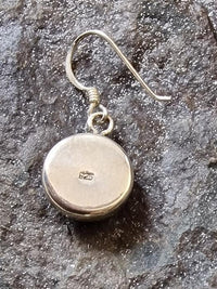 Cargar imagen en el visor de la galería, Shivaauge Silberohrringe Ohrringe schwarz rund Raisin 925er Silber Shiva Auge Eye Damen Schmuck
