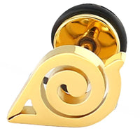 Load image into Gallery viewer, Fake Plug Piercing Edelstahl 10mm Ohrstecker Konoha
