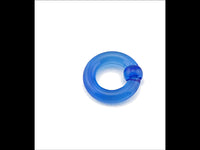 Load image into Gallery viewer, Ball Closure Piercing Klemmkugel Ring blau Acryl - chic - net.de
