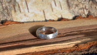Load image into Gallery viewer, Bandring konvex gewölbt 5mm breit gebürstet 925 Sterling Silber - chic - net.de
