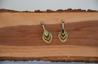Load image into Gallery viewer, Bauchnabelpiercing Edelstahl Brass Doppelmandel Inlay - chic - net.de
