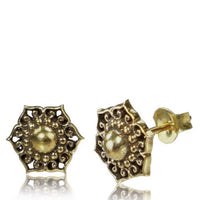 Load image into Gallery viewer, Brass Ohrstecker Stern Sterne bunt Unisex Ohrringe Edelstahl nickelfrei Kommunismus 12 mm - chic - net.de

