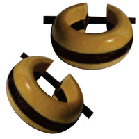 Cargar imagen en el visor de la galería, Ohrringe Sonoholz Buaya Holz kleine Creolen Pin Stick
