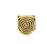 Load image into Gallery viewer, Ear cuff Dread Lock Bead Messing gold Spiralen - chic - net.de
