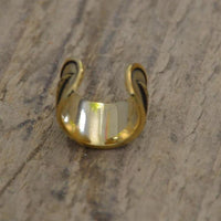 Load image into Gallery viewer, Ear cuffs Punkte Schlangenlinie schlicht Messing gold - chic - net.de
