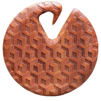 Load image into Gallery viewer, Ear Weight 3D - Illusions - Design Piercing Sawo - Holz 8mm - chic - net.de
