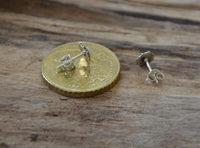 Cargar imagen en el visor de la galería, Ohrstecker 925 Silber Opal E-Coat oxidierter Rand
