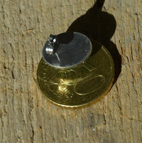 Load image into Gallery viewer, Edelstahl Ohrstecker Muranoglas grün oval 16mm Blumen
