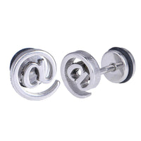 Load image into Gallery viewer, Fake Piercing Expander silber Farben @ Zeichen Schaubverschluss Edelstahl - chic - net.de
