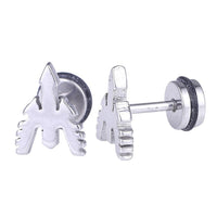 Cargar imagen en el visor de la galería, Fake Piercing Expander silber Farben Pfeil mit Flügeln Schaubverschluss Edelstahl - chic - net.de
