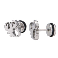 Load image into Gallery viewer, Fake Piercing Expander Skorpion Scheren silberfarben Schraubverschluss Edelstahl - chic - net.de
