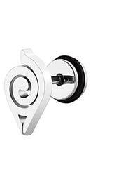 Cargar imagen en el visor de la galería, Fake Plug Piercing Edelstahl 10mm Ohrstecker Konoha - chic - net.de
