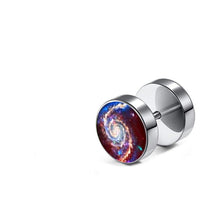 Load image into Gallery viewer, Fake Piercing Plug Ohrring Edelstahl silber unisex
