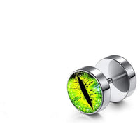 Load image into Gallery viewer, Fake Piercing Plug Ohrring Edelstahl silber unisex
